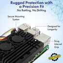 Aluminum Case with Dual PWM Cooling Fan for Raspberry Pi 5