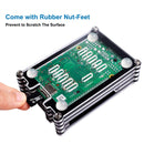 Case with Fan for Raspberry Pi 4B - Black & Clear