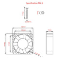 Cooling Fan 30x30x7mm Brushless CPU for Raspberry Pi 4
