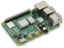 Aluminum Heatsink with Thermal Tape for Raspberry Pi 4 Model B - Silver (Set of 3)