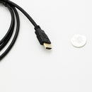 Slim Profile Black HDMI Cable HDMI to HDMI Cable HDMI - 1.82m/6ft Long
