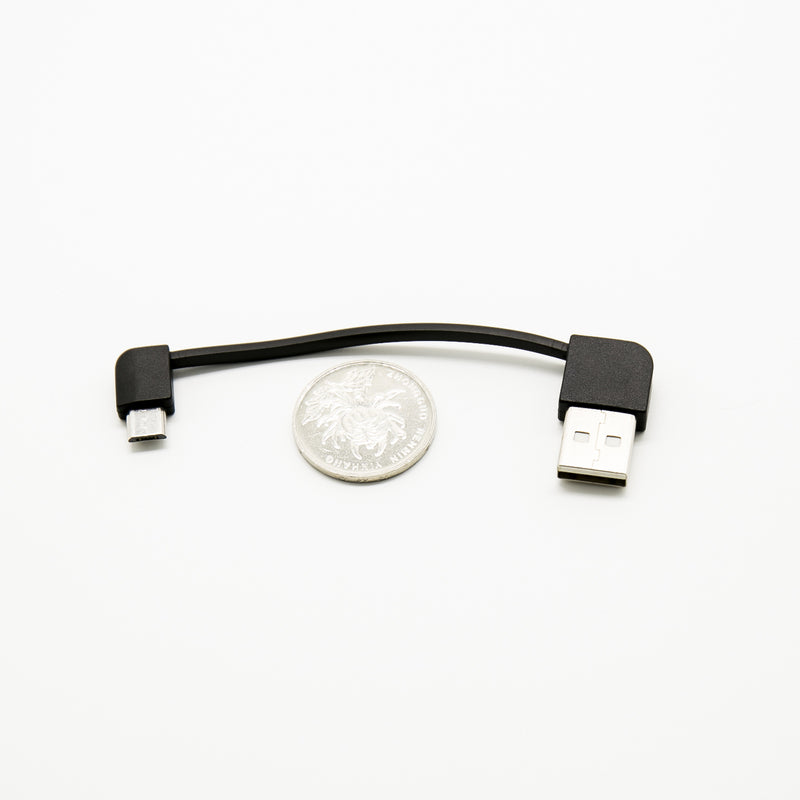 A Male To Micro B Male 6.5" ± 0.5" Short Adapter / Micro B Cable for Mobile