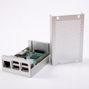 Silver Metal Case Box Cover Shell Compatible Raspberry Pi 3 Model B + Plus3/2