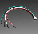 STEMMA QT / Qwiic JST SH 4-pin to Premium Male Headers Cable (150mm Long)