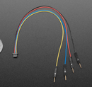 STEMMA QT / Qwiic JST SH 4-pin to Premium Male Headers Cable (150mm Long)