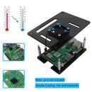 4 Layers Black Acrylic Stackable Case for Raspberry Pi 3 Model B+