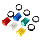5x 30mm LED 5V Push Button with micro switch for Arcade Games Kit Parts
