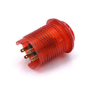 Odseven Arcade Button with LED - 30mm Translucent Red Wholesale