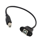 Panel Mount USB Cable - B Male to B Female