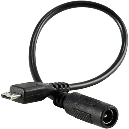 Micro USB Plug to 5.5/2.1mm DC Barrel Jack Adapter