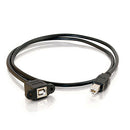 Panel Mount USB Cable - B Male to B Female