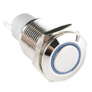 Rugged Metal Pushbutton - 19mm 6V RGB Momentary Wholesale