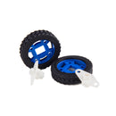 Wholesale Smart Robot 47mm Bule Rubber Wheels for Stepper Motors