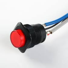 16mm Illuminated Pushbutton - Red Latching On/Off Switch Wholesale