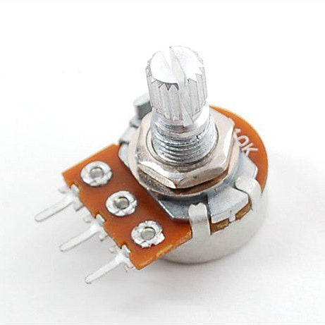 Panel Mount 10K Dual Log Potentiometer