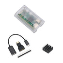 Raspberry Pi Zero Matte Case with Heat Sink and 3 in 1 Adapter Kit Compatible for Raspberry Pi Zero W