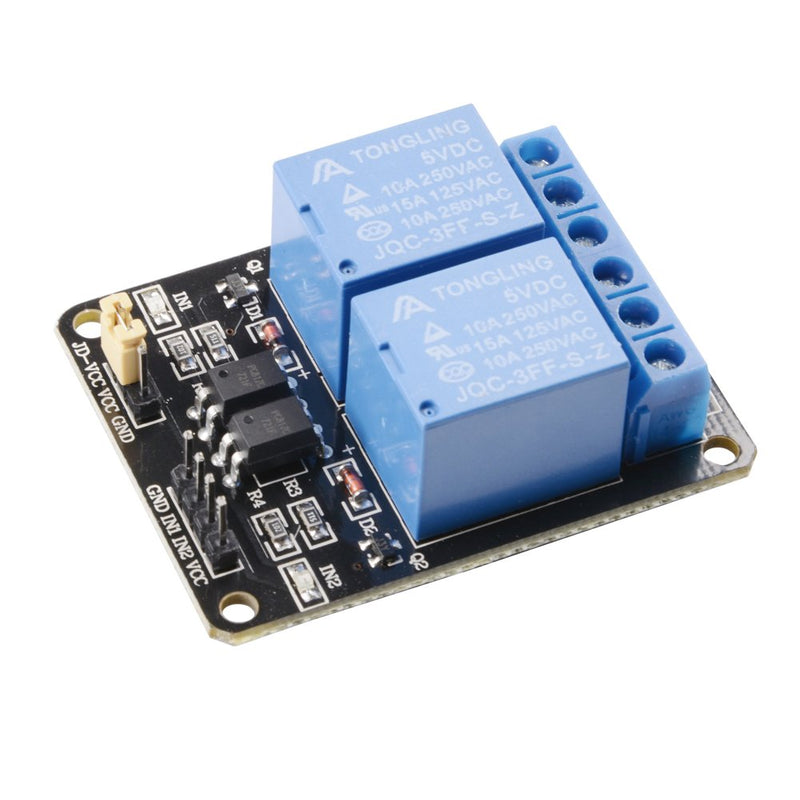 Odseven 5V 2 Channel 5V Relay Module with Optocoupler Low Level Trigger Expansion Board