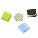 Odseven Blue Shortening microSD adapter for Raspberry Pi & Macbooks
