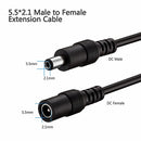 Odseven 2.1 x 5.5mm Female to Male Barrel Jack Extension Cable - 1.5M