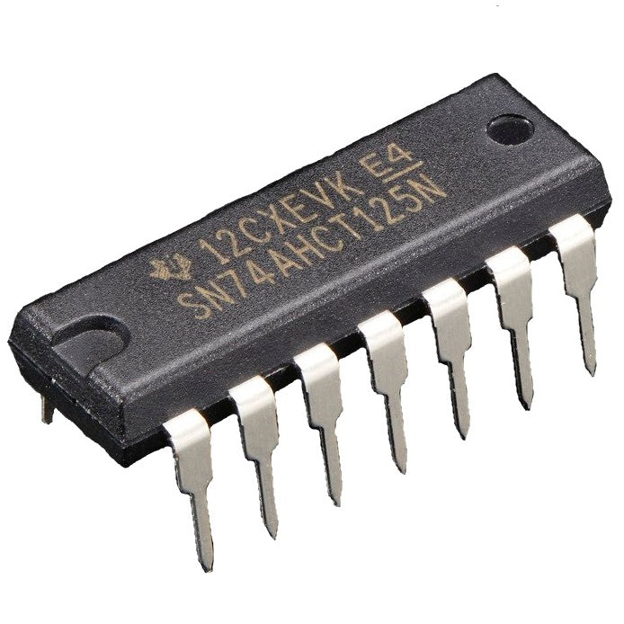 Elpohl 74AHCT125 Quad Level-Shifter – 3,3V → 5V, 4 Gates, 3-State-Ausgänge, Breakout-Modul, Wählbar 1/2/5 Stück, Für Mikrocontroller & LED-Streifen