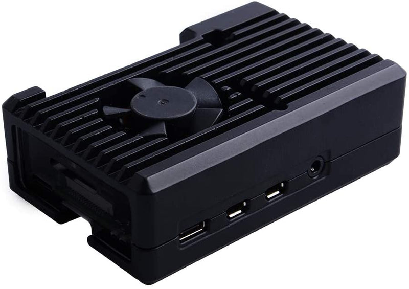 Aluminium Alloy Cooling Case for RPi 4B with Cooling Fan