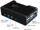 Aluminium Alloy Cooling Case for RPi 4B with Cooling Fan