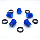 Odseven Arcade Button with LED - 30mm Translucent Blue Wholesale