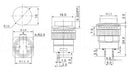16mm Illuminated Pushbutton - Red Latching On/Off Switch Wholesale