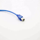 30cm USB 2.0 Printer Cable Type A Male to Type B Male Dual Shielding (Foil+Braided) High Speed