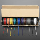 Odseven Hook-up Wire Spool Set - 22AWG Solid Core - 10 x 25ft