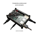 Raspberry Pi 4 Model B Case with Cooling Fan Acrylic Black & Clear