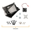 Raspberry Pi 4 Model B Case with Cooling Fan Acrylic Black & Clear