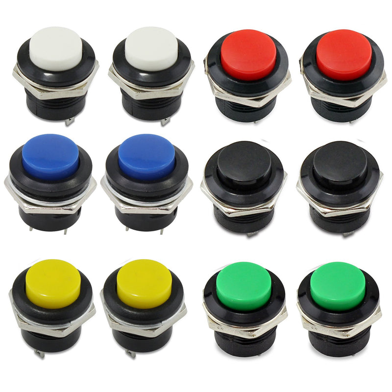 Odseven Wholesale 16mm Panel Mount Momentary Pushbutton for Raspberry Pi