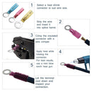 150pcs Heat Shrink Wire Connectors Electrical Terminals Kit Waterproof Ring Set