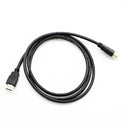 Slim Profile Black HDMI Cable HDMI to HDMI Cable HDMI - 1.82m/6ft Long