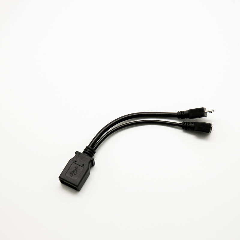 USB Cable A Female to Mini B Male and Micro Female Jack Adapter With ODSEVEN Raspberry Pi