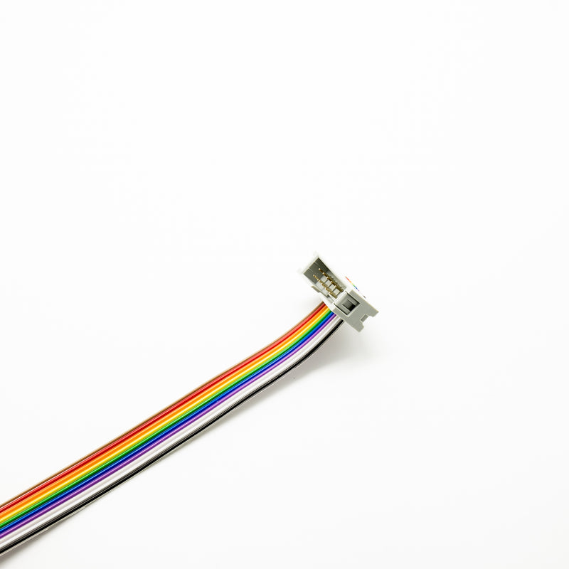 10 Pin IDC Socket Rainbow Color Flat Ribbon Cable With Raspberry Pi