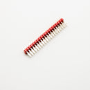 White /Red/Yellow/Green 0.1" 2X20 Double Row Pin Male Header Strip Copper-Plated Colorful With Raspberry Pi