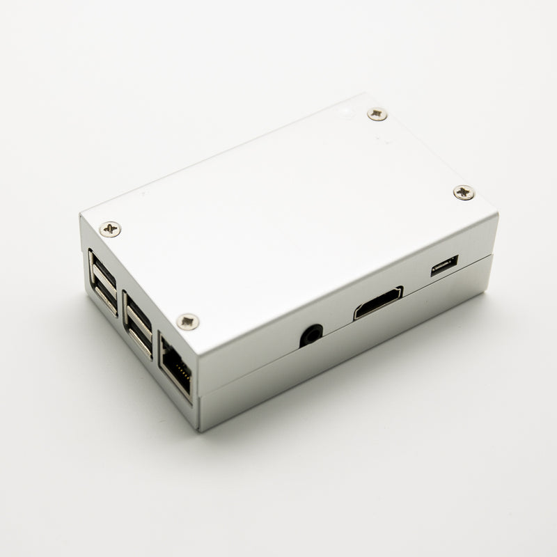 Silver Metal Case Box Cover Shell Compatible Raspberry Pi 3 Model B + Plus3/2