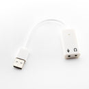 USB Audio Adapter USB to Jack  Earphone USB Sound Card Virtual External With Raspberry Pi