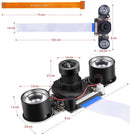 IR-Cut Video Camera 1080p 5MP OV5647 Sensor for Raspberry Pi 4 3 B Zero W