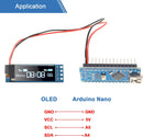 0.91 Inch I2C SSD1306 OLED Display Module DC 3.3V-5V for Ar duino