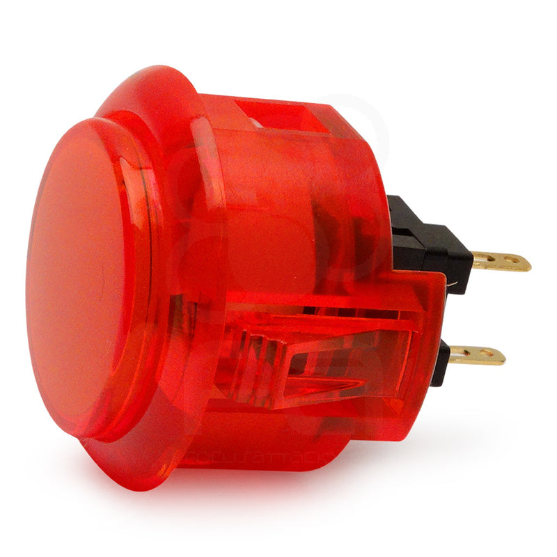 Odseven Arcade Button - 30mm Translucent Red Wholesale