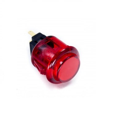 Odseven Arcade Button - 30mm Translucent Red Wholesale