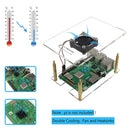 4 Layers Clear Acrylic Stackable Case for Raspberry Pi 3 Model B+