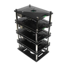 4 Layers Black Acrylic Stackable Case for Raspberry Pi 3 Model B+