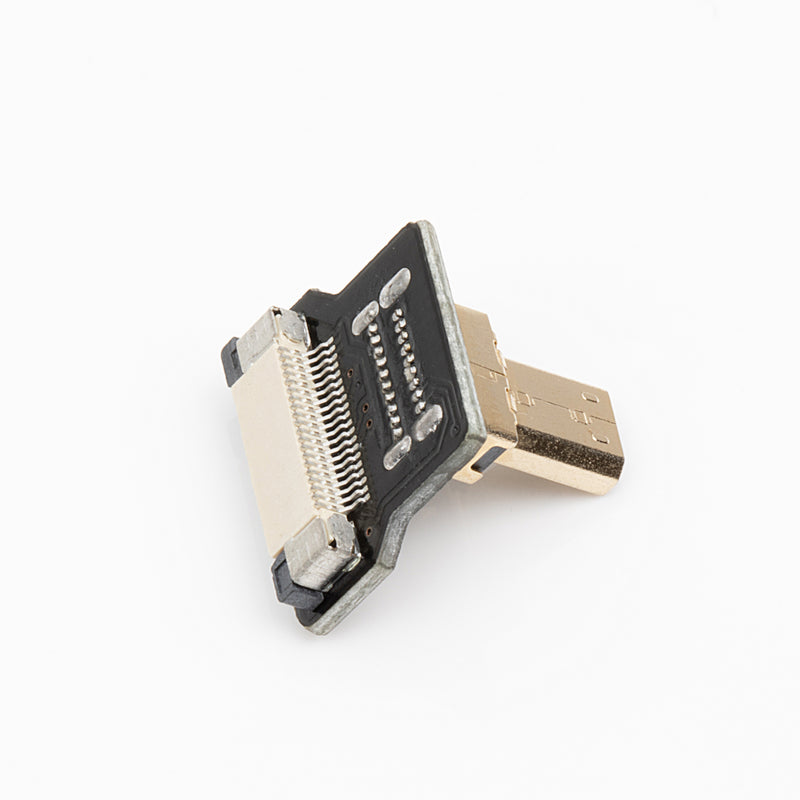 Odseven DIY HDMI Cable Parts - Right Angle (L Bend) Micro HDMI Plug Wholesale