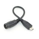 Micro USB Plug to 5.5/2.1mm DC Barrel Jack Adapter