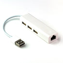 Three Port USB Hub with Ethernet