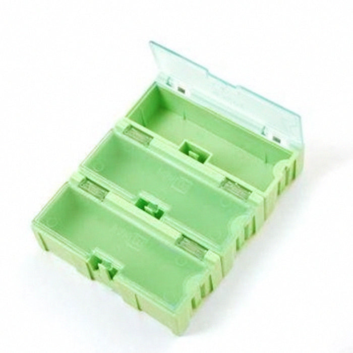 Odseven Small Modular Snap Boxes - SMD Component Storage - 3 Pack - Green